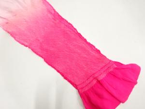 正絹　絞り　帯揚げ